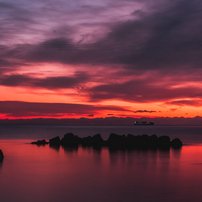 Unfassbar schöner Sonnenuntergang bei Triest Unfassbar schöner Sonnenuntergang bei Triest