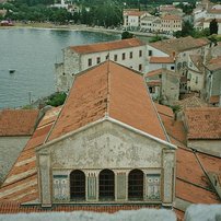 Kirchturm von Porec mit Ostblick Kirchturm von Porec mit Ostblick