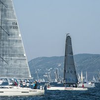 Boote bei der Barcolana. Boote bei der Barcolana.