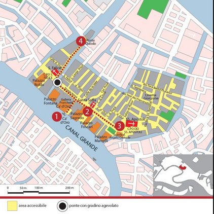 Venedig Rollstuhl Ca' d'Oro Ca' d'Oro